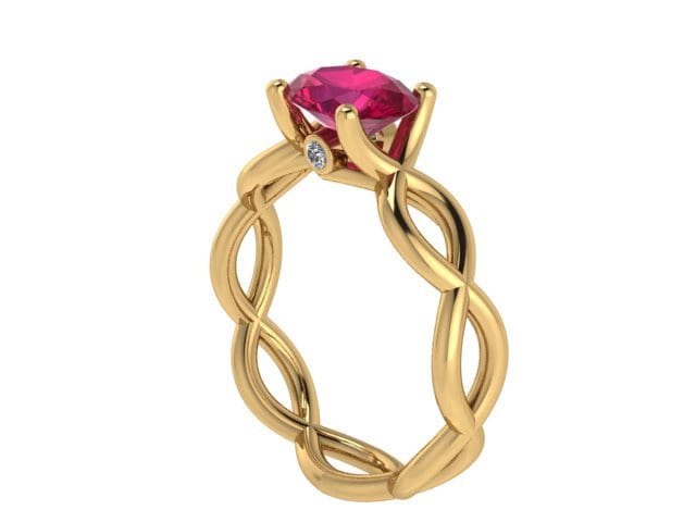 Ovale Rubin Verlobungsring Mit Zwei Echte Diamant Akzente Set in 14 K Gelbgold Braut Ring Infinity Band Elegante Ringe Etsy Juwel -V1171 Ovale Rubin Verlobungsring Mit Zwei Echte Diamant Akzente Set in 14 K Gelbgold Braut Ring Infinity Band Elegante Ringe Etsy Juwel -V1171 von JewelryArtworkByVick