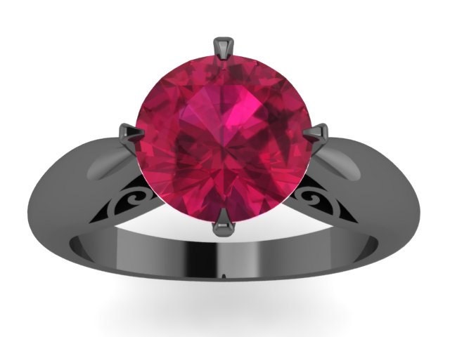 Rubin Verlobungsring Solitär Ring Einzigartige Feinen Schmuck Filigrane Braut Edelsteine -V1150 Rubin Verlobungsring Solitär Ring Einzigartige Feinen Schmuck Filigrane Braut Edelsteine -V1150 von JewelryArtworkByVick