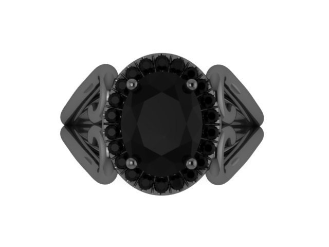 Schwarz Gold Verlobungsring Oval Schwarz Diamant Ring Einzigartige Herz Hochzeit Urlaub Geschenke Für Ihre Edelsteine - V1137 Schwarz Gold Verlobungsring Oval Schwarz Diamant Ring Einzigartige Herz Hochzeit Urlaub Geschenke Für Ihre Edelsteine - V1137 von JewelryArtworkByVick
