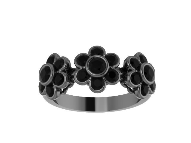 Schwarze Diamant Band Blume Design 14K Schwarz Gold Ring Hochzeit Geschenk Braut Schmuck Floral Ringe Einzigartige Brithday Etsy - V1088 Schwarze Diamant Band Blume Design 14K Schwarz Gold Ring Hochzeit Geschenk Braut Schmuck Floral Ringe Einzigartige Brithday Etsy - V1088 von JewelryArtworkByVick