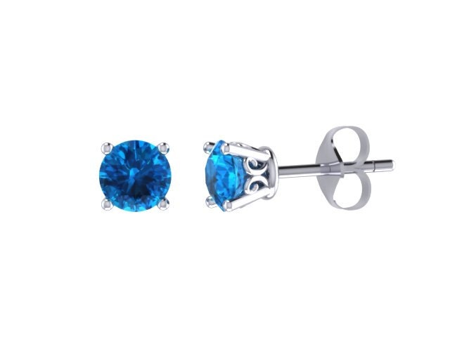 Schweizer Blau Topas Ohrstecker 14K Weißgold Ohrringe November Birthstone Edelstein Urlaub Geschenk Geburtstagsgeschenk Für Ihre - V1067 Schweizer Blau Topas Ohrstecker 14K Weißgold Ohrringe November Birthstone Edelstein Urlaub Geschenk Geburtstagsgeschenk Für Ihre - V1067 von JewelryArtworkByVick