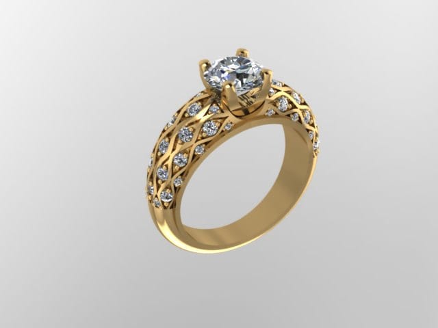 Verlobungsring 14K Gelbgold Ring Mit 6, 5 Mm Runde Charles & Colvard Für Immer Ein Moissanit E-Ctr Einzigartige Braut Schmuck Vorschlagen-V1040 Verlobungsring 14K Gelbgold Ring Mit 6, 5 Mm Runde Charles & Colvard Für Immer Ein Moissanit E-Ctr Einzigartige Braut Schmuck Vorschlagen-V1040 von JewelryArtworkByVick