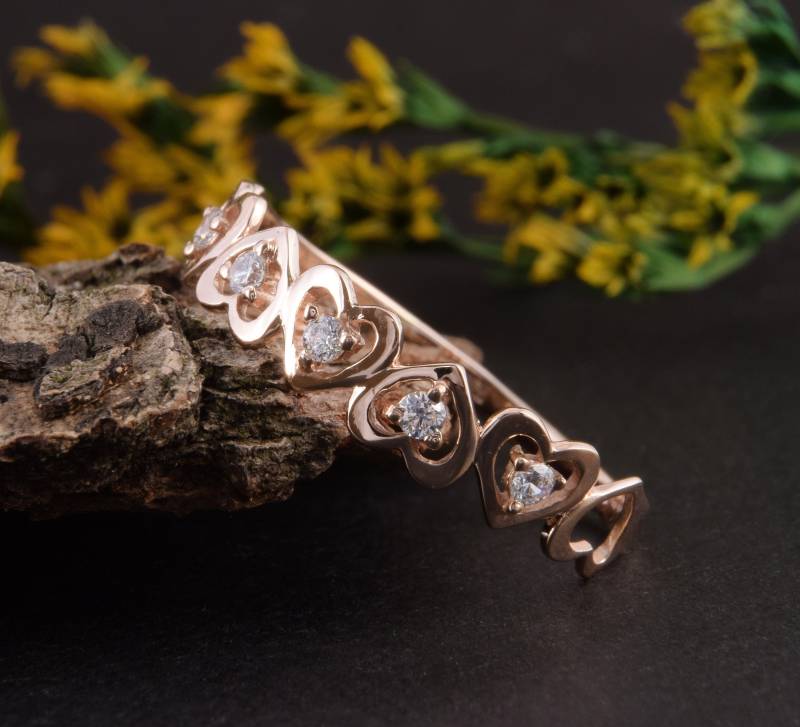 Herz Ring, Liebe Versprechen Eleganter Moderne Jeden Tag Mode Niedlichen Hübschen Zierliche Ring von JewelryAsteria