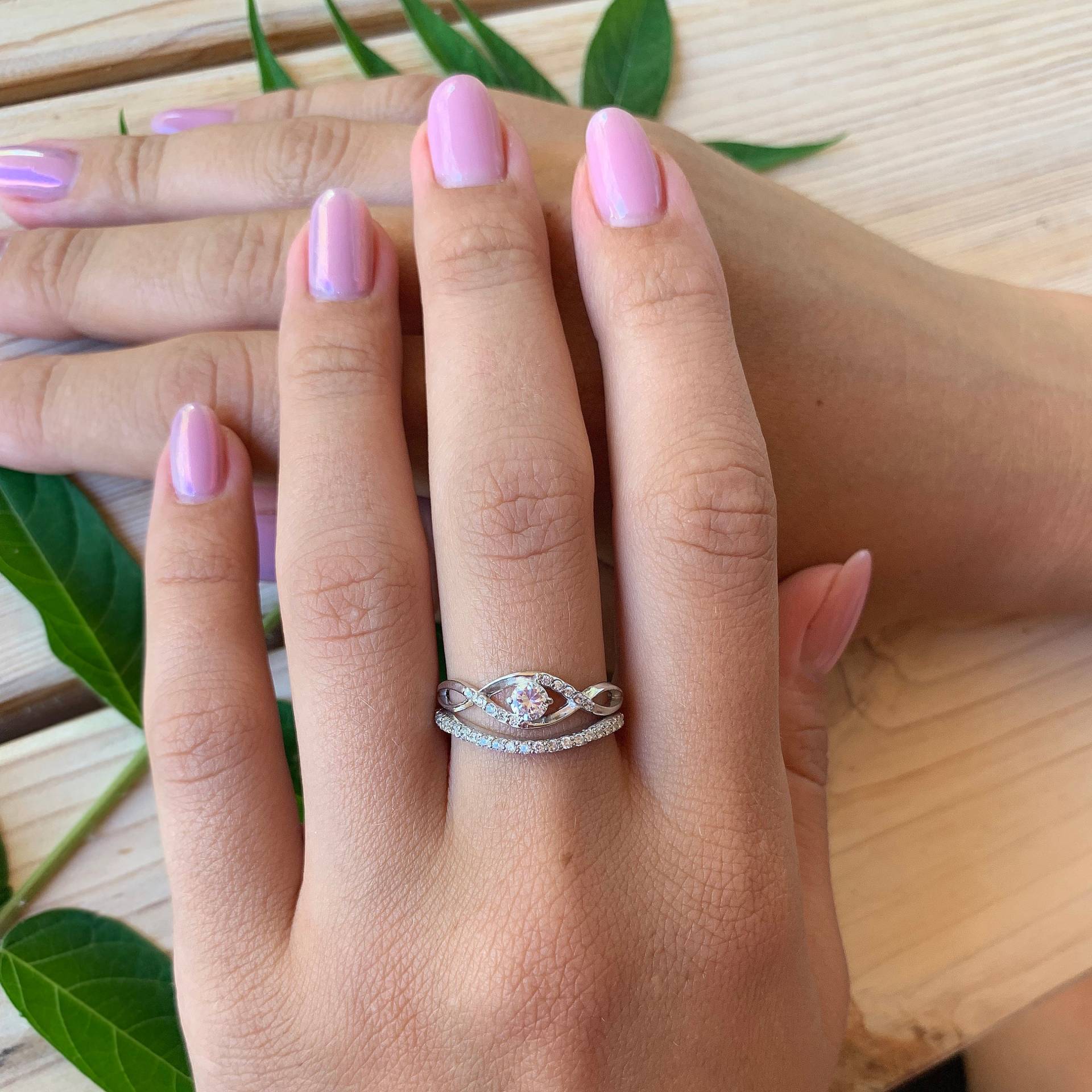 Trauringe, Brautringe, Silberringe, Silberringe Für Die Braut von JewelryAsteria