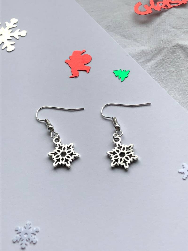 Schneeflocken Ohrringe Silber, Snowflake Earrings Silver, Christmas Gift, Xmas Schneeflocken Ohrringe Silber, Snowflake Earrings Silver, Christmas Gift, Xmas von JewelryAvenueDE