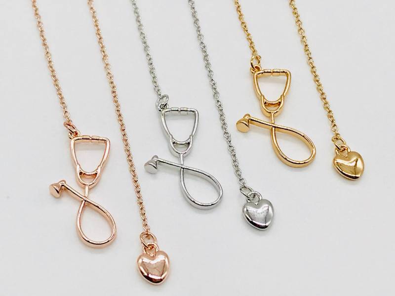 stethoskop Halskette Krankenschwester Rn Doktor Graduierung Geschenk Herz Herzschlag Lariat Greys Anatomy Silber Rose Gold stethoskop Halskette Krankenschwester Rn Doktor Graduierung Geschenk Herz Herzschlag Lariat Greys Anatomy Silber Rose Gold von JewelryBarLove