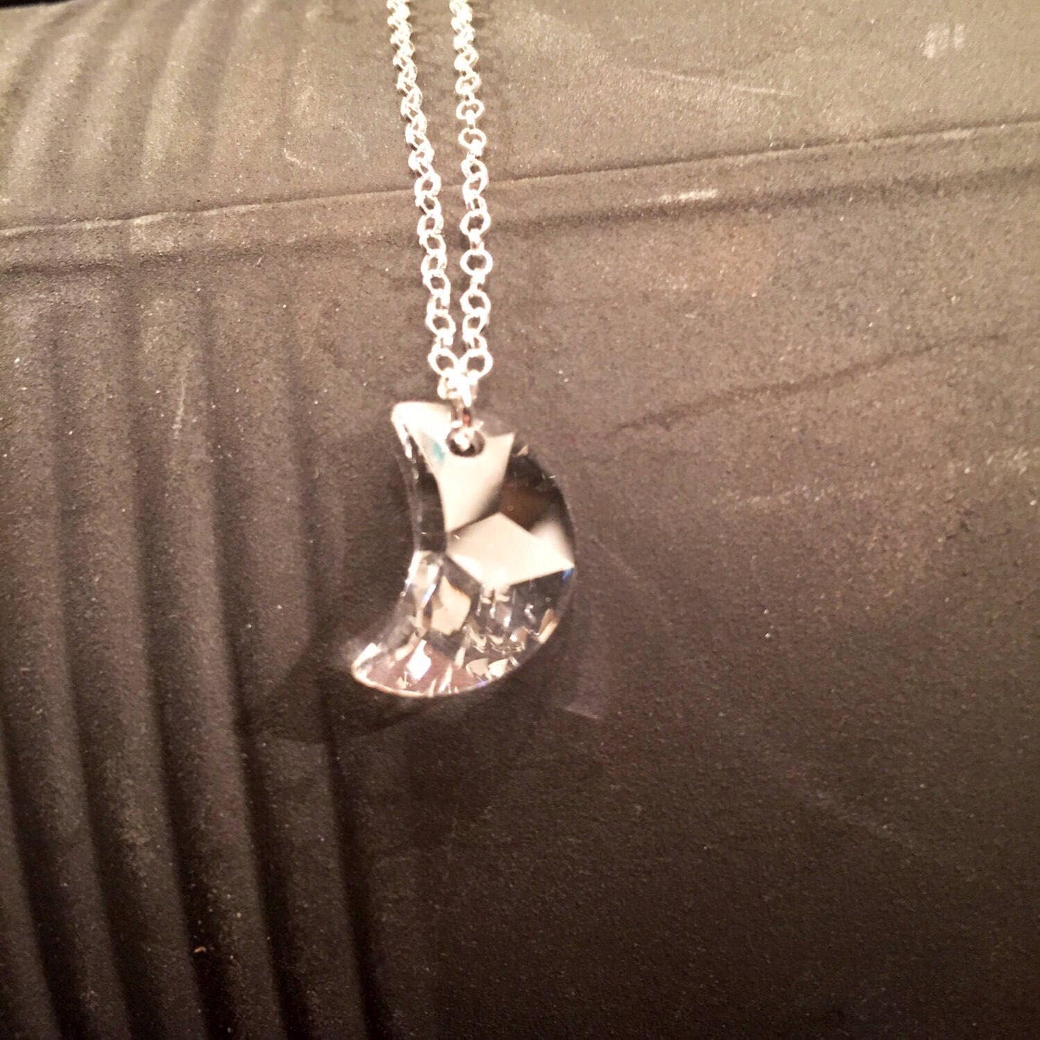 sterling Silber Armband Mit Swarovski Kristall Mond von JewelryByLunaDesign