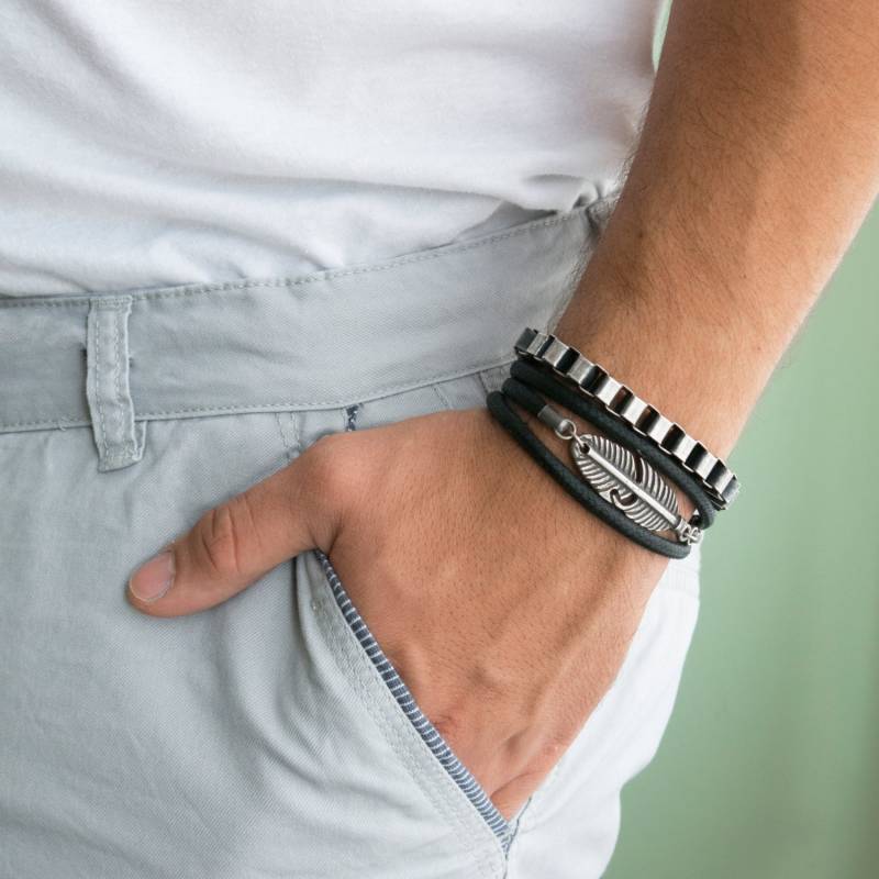 Herren Armband Set - 2Er Armbänder Für Männer Vegan Schmuck Geschenk Freund von JewelryByMagoo