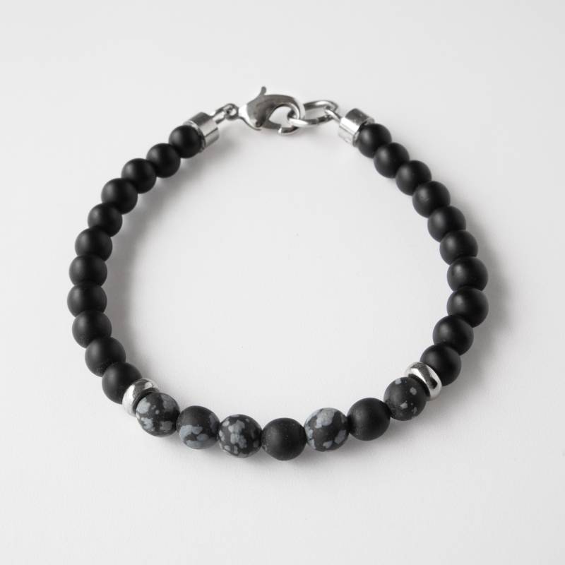 Herren Perlen Armband - Strech Schmuck Geschenk Edelstein von JewelryByMagoo