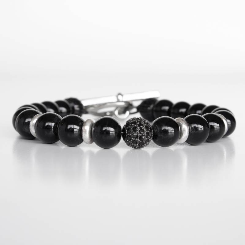 Herren Perlen Armband - Strech Schmuck Geschenk Edelstein von JewelryByMagoo