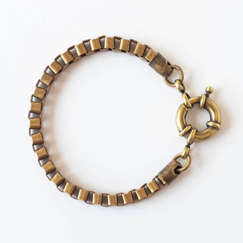 Männer Armband - Messing Schmuck Ketten Vegan Geschenk Freund Jungs von JewelryByMagoo