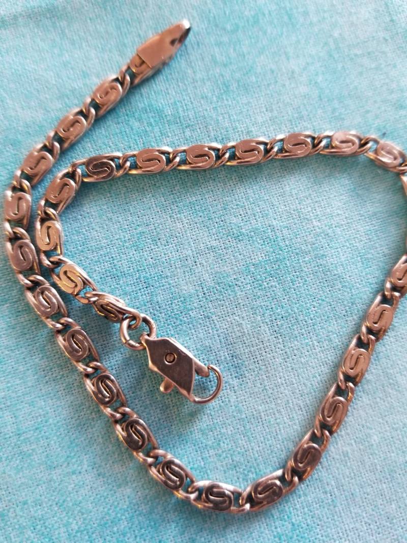 Br050 Herren Swirl Link Armband Sterling Silber Aus Dem Verkauf Br050 Herren Swirl Link Armband Sterling Silber Aus Dem Verkauf von JewelryByMissCarly