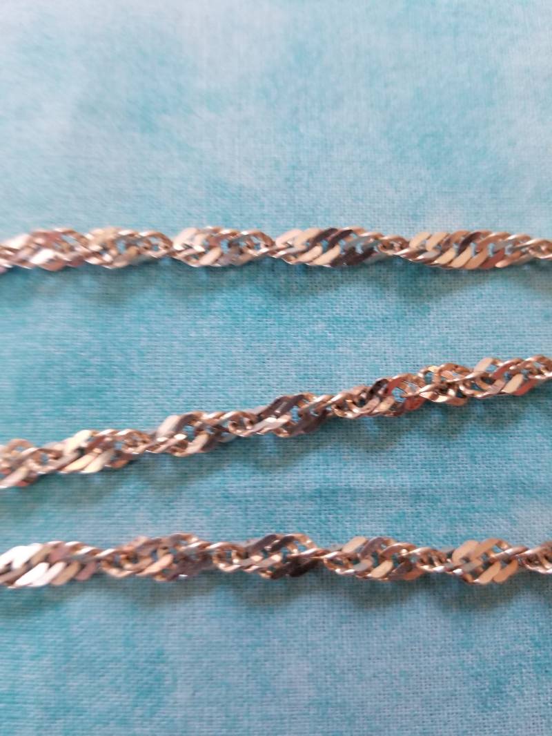 C006 Verdrehte Kette Sterling Silber Halskette C006 Verdrehte Kette Sterling Silber Halskette von JewelryByMissCarly