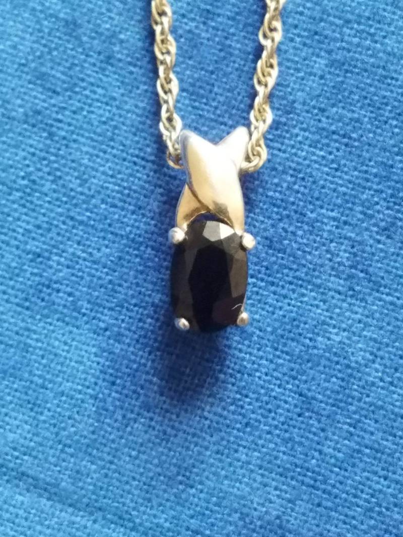 Cp062 Onyx Schiebeanhänger Aus Sterling Silber Mit Halskette - Vintage Cp062 Onyx Schiebeanhänger Aus Sterling Silber Mit Halskette - Vintage von JewelryByMissCarly