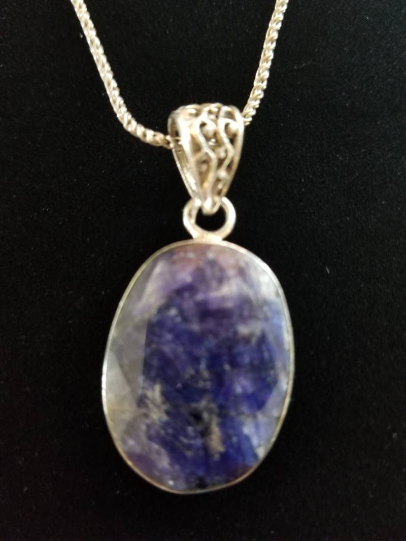 Cp206 Vintage Sterling Silber Halskette Mit Lapis Lazuli Anhänger Cp206 Vintage Sterling Silber Halskette Mit Lapis Lazuli Anhänger von JewelryByMissCarly