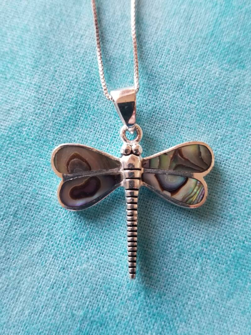 Cp330 Libelle Sterling Silber Anhänger Mit Halskette - Vintage Cp330 Libelle Sterling Silber Anhänger Mit Halskette - Vintage von JewelryByMissCarly