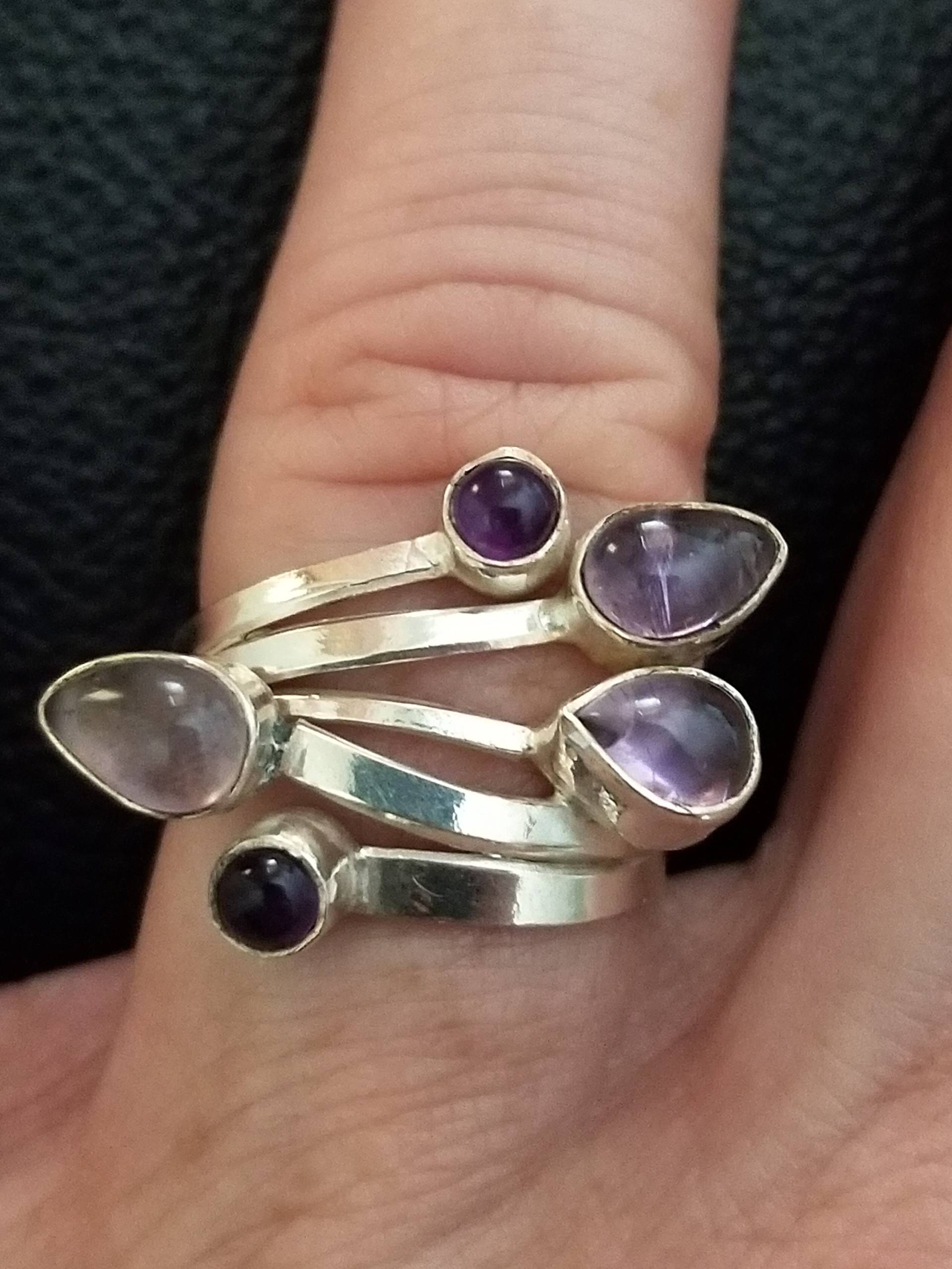 R064 Amethyst Ring in Sterling Silber - Vintage R064 Amethyst Ring in Sterling Silber - Vintage von JewelryByMissCarly