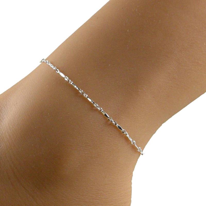 sterling Silber Fußkettchen, Zierliches Fußkettchen Armband von JewelryByTali