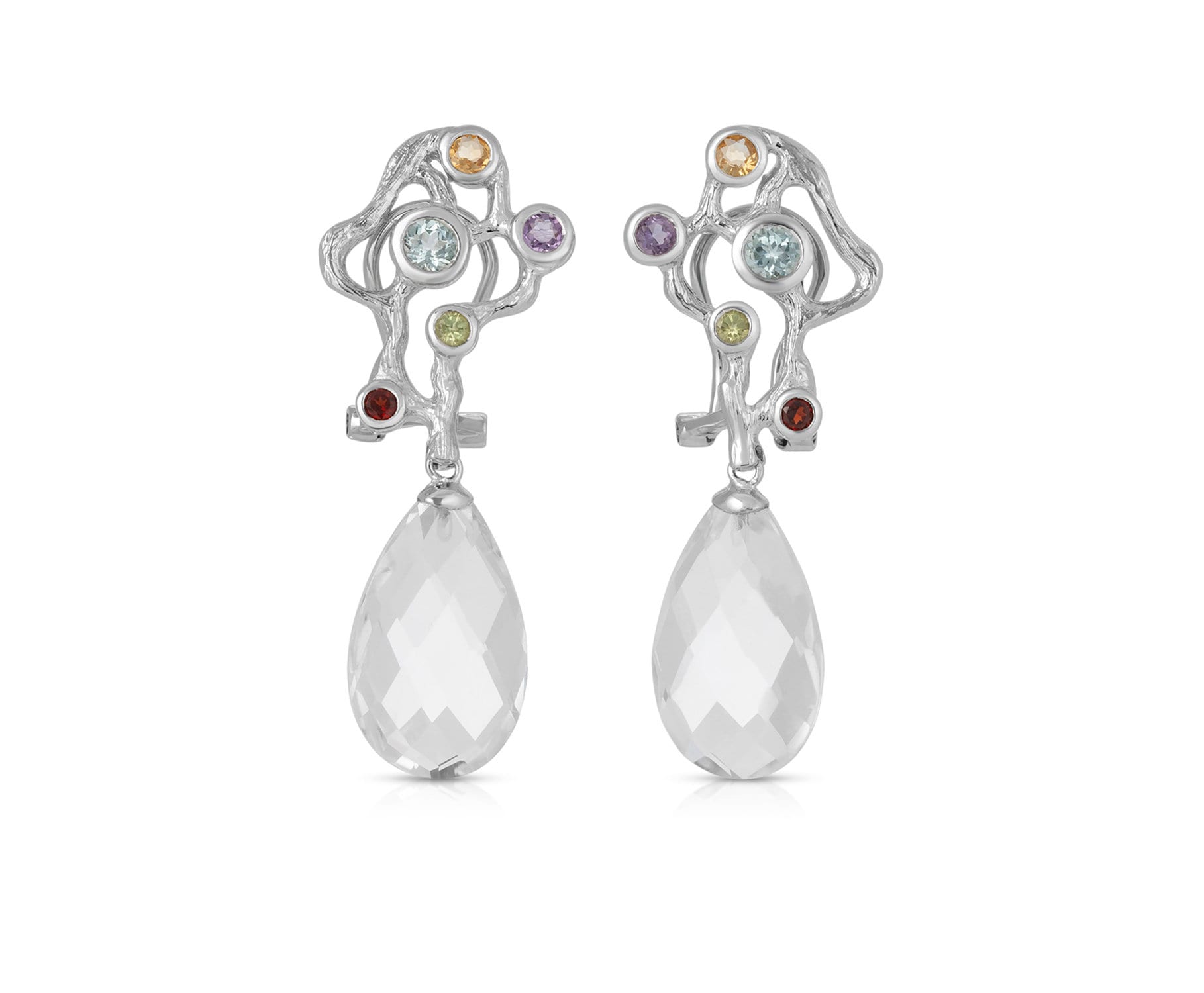 Barcelona Antoni Gaudi Inspirierte Jugendstil Boho Ohrringe. 925 Sterling Silber von JewelryDealsGalore