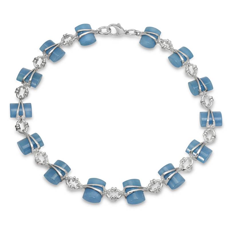 Vintage Blaue Nephrit Jade Sterling Silber Halskette - 17 Zoll Vintage Blaue Nephrit Jade Sterling Silber Halskette - 17 Zoll von JewelryDealsGalore