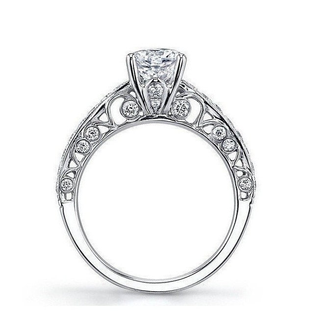 14K Gold Verlobungsring. Wunderschöner Vorschlag Ring. Versprechen von JewelryEscorial