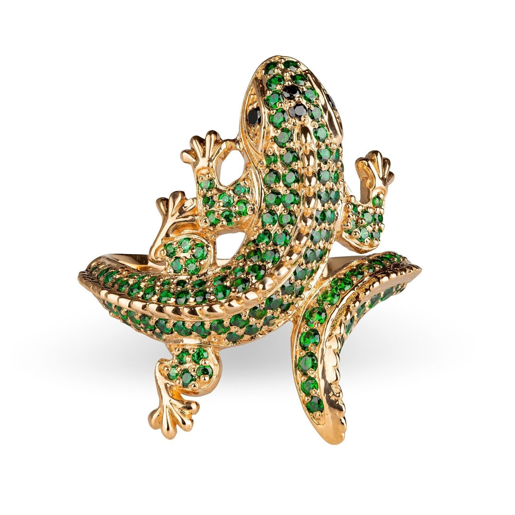 Eidechse Ring Aus Gold. Tier Ring. Statement Damen Ringe. Für Sie. Gold Ringe Damen. Geschenk Frauen. Cocktail-Ring von JewelryEscorial