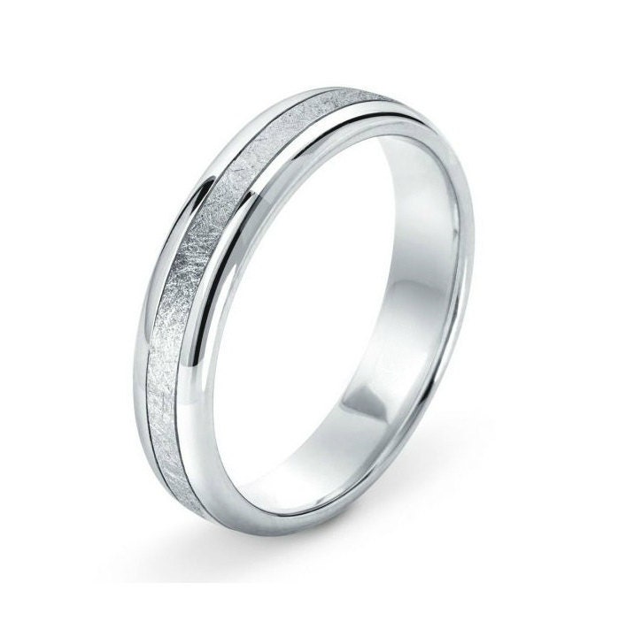 Trauring Aus 950 Platin. Platin-Hochzeitsring Männer. Platinreif Für Ihn. Herren. Platin Ring von JewelryEscorial