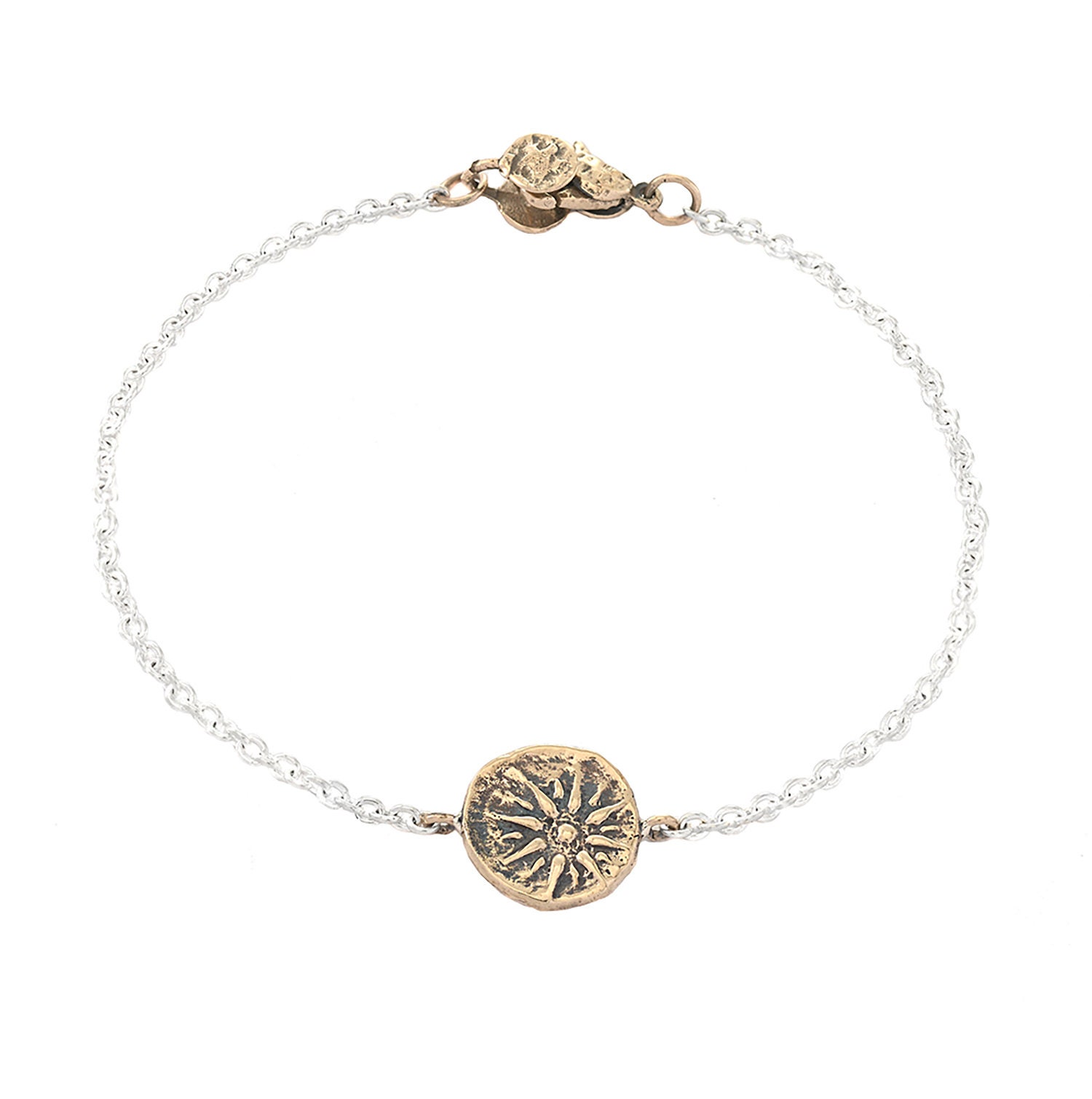 Athena's Star Journey Talisman Armband Aus Bronze Und Sterling Silber Athena's Star Journey Talisman Armband Aus Bronze Und Sterling Silber von JewelryEvolutionShop