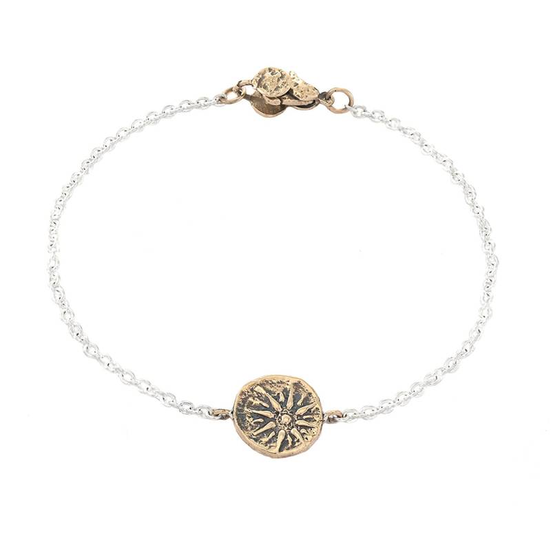 Athena's Star Journey Talisman Armband Aus Bronze Und Sterling Silber Athena's Star Journey Talisman Armband Aus Bronze Und Sterling Silber von JewelryEvolutionShop
