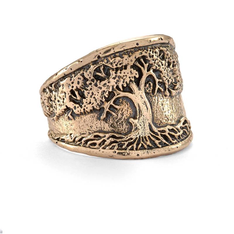 Baum Des Lebens Sattelring in Antik Bronze Baum Des Lebens Sattelring in Antik Bronze von JewelryEvolutionShop
