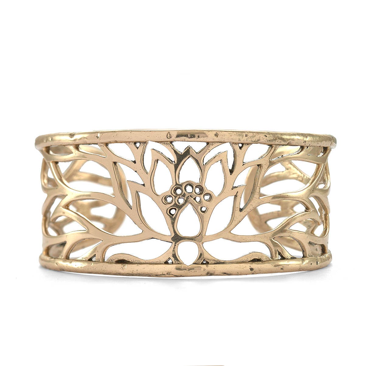 Friede Findet | Bronze Lotus Blume Armreif Friede Findet | Bronze Lotus Blume Armreif von JewelryEvolutionShop