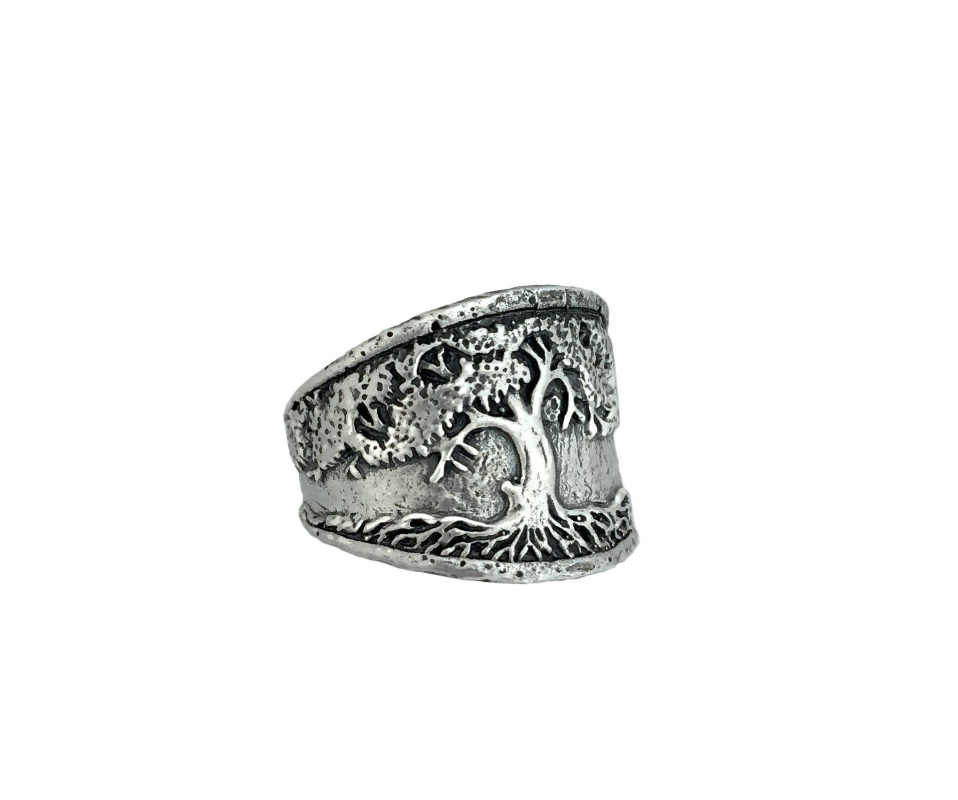 Lebensbaum Bandring Mit Gravur "All Things Change & We With Them" in Sterling Silber Lebensbaum Bandring Mit Gravur "All Things Change & We With Them" in Sterling Silber von JewelryEvolutionShop