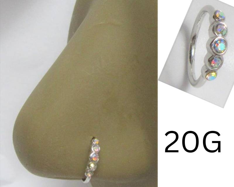 20G Nasenring, Nahtloser Reifen, 8 Mm Durchmesser, 20 Gauge Nasenloch von JewelryForPiercings