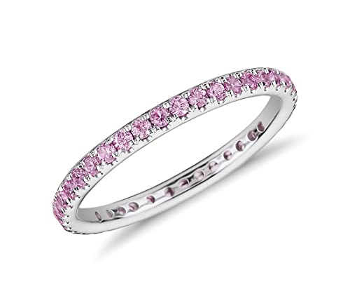 Juweliergift Erstellt Rosa Sapphire Edelstein Band Ring 925 Sterling Silber Western Design Fancy Geschenk Perfekte Hochzeit oder Jubiläum für Männer und Frauen Ring Größe 54 von JewelryGift