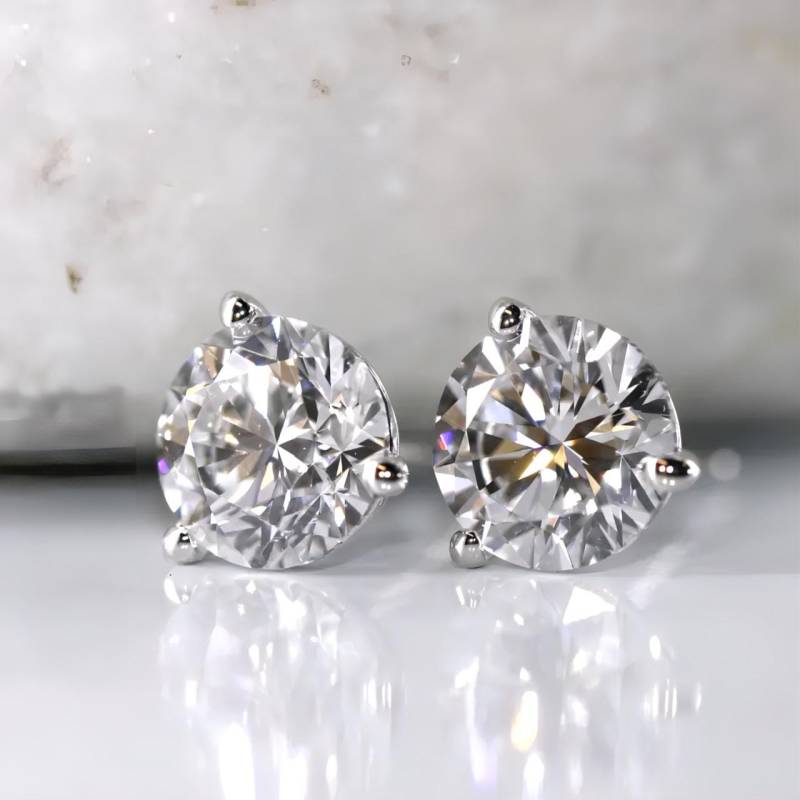 Labor Gewachsene Diamant Ohrstecker - 14K Gold Martini Setting Labor Gewachsene Diamant Ohrstecker - 14K Gold Martini Setting von JewelryHundred