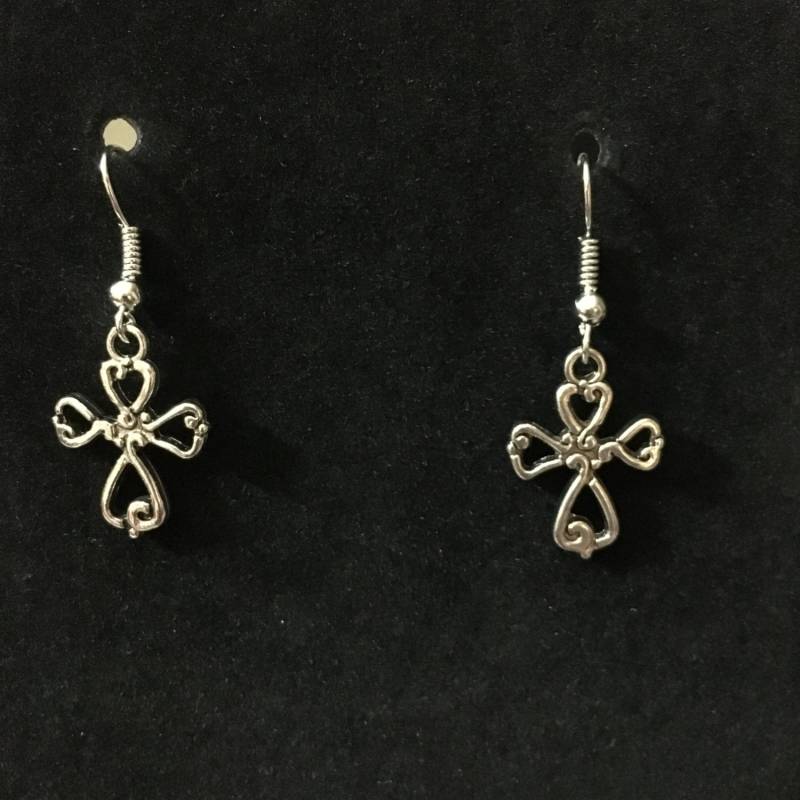 Silber Kreuz Ohrringe von JewelryJourneybyLisa