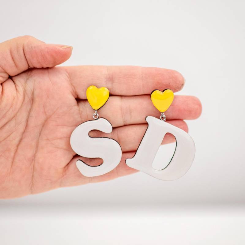 Baumeln Ohrringe, Statement Clip-Ons, Personalisierter Schmuck von JewelryKatMade