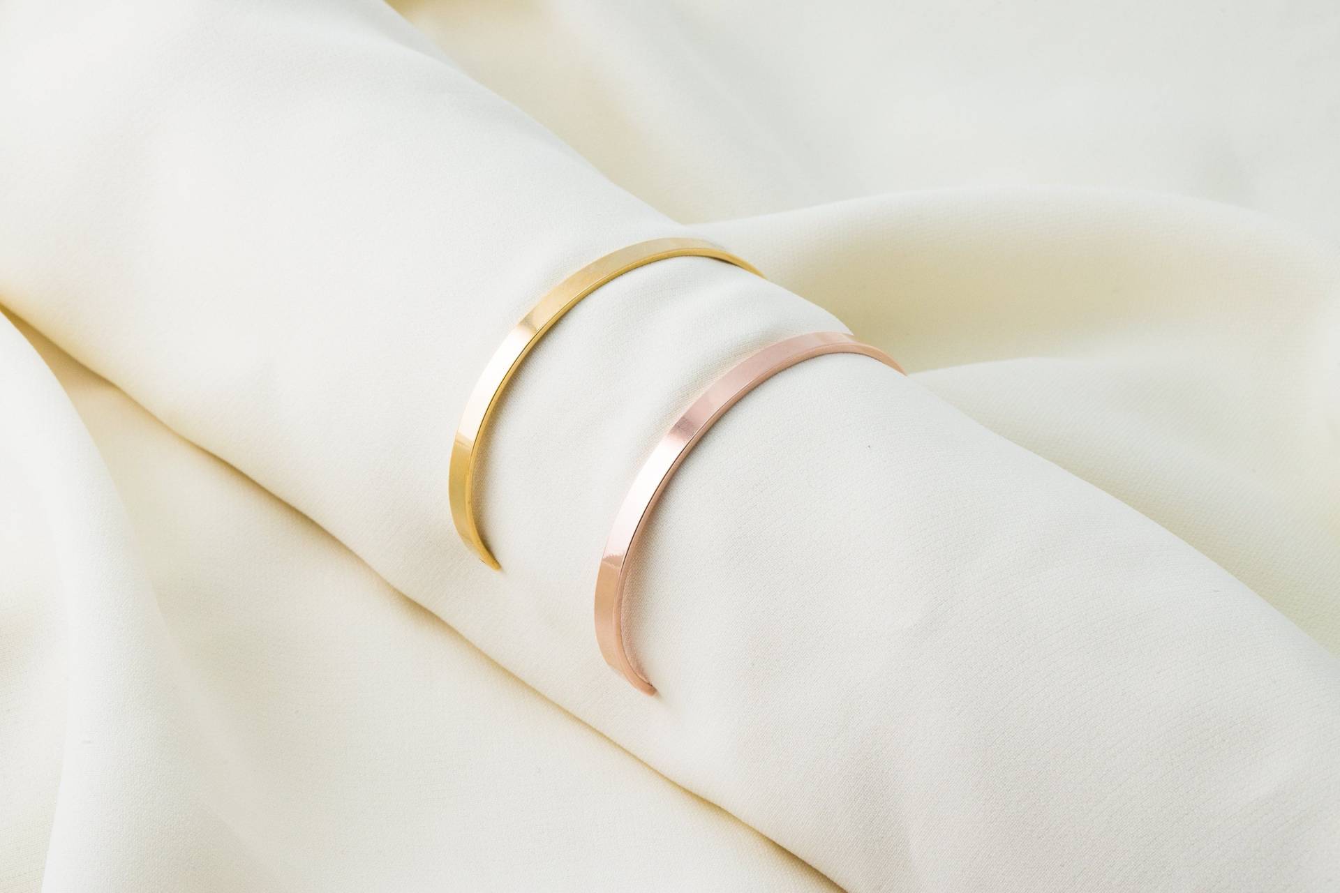 Armreif Mit 2 Löchern, Verstellbarer Armreif, 16K Vergoldetes Messing, Manschettenherstellung, Armbandherstellung, 1 Stück, [C6-Vc1] von JewelryKorea