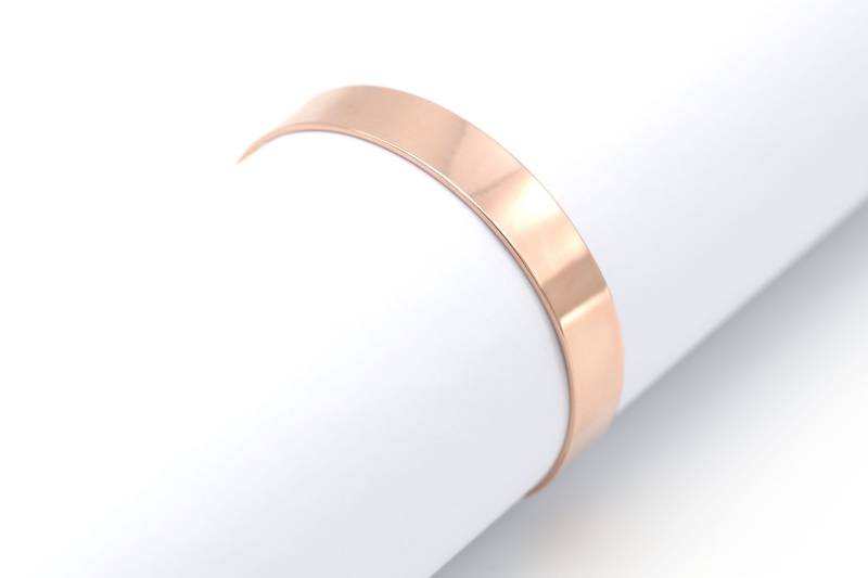Blank Armreif Zum Stempeln/Gravieren Laser Scratchen, C21-P1, 5 Stück, 10mm Breit, Rosegold Plattiertes Messing, Verstellbare Armreifen Blank Armreif Zum Stempeln/Gravieren Laser Scratchen, C21-P1, 5 Stück, 10mm Breit, Rosegold Plattiertes Messing, Verstellbare Armreifen von JewelryKorea