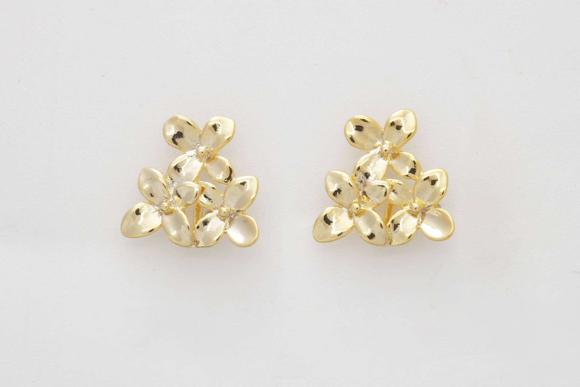 Blumen Ohrstecker Mit Link, Nickelfrei, S8-R2, 2 Stk, 14x13mm, 16K Vergoldetes Messing, Hochwertige Plattierung, Dangle & Drop Post Blumen Ohrstecker Mit Link, Nickelfrei, S8-R2, 2 Stk, 14x13mm, 16K Vergoldetes Messing, Hochwertige Plattierung, Dangle & Drop Post von JewelryKorea