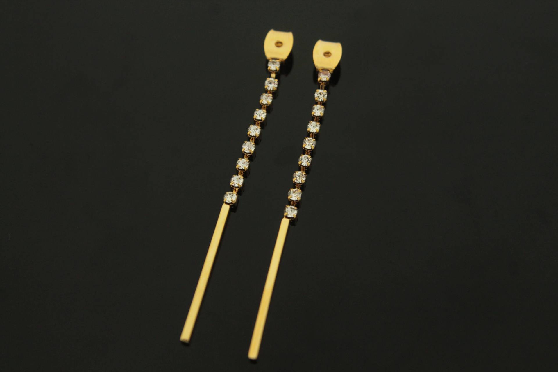 Kristalltropfen Ohrstopper, T70-G2, 2 Stück, 53 Mm Lang, 16K Vergoldetes Messing, Nickelfrei, Ohrringstopper, Post Stopper Kristalltropfen Ohrstopper, T70-G2, 2 Stück, 53 Mm Lang, 16K Vergoldetes Messing, Nickelfrei, Ohrringstopper, Post Stopper von JewelryKorea