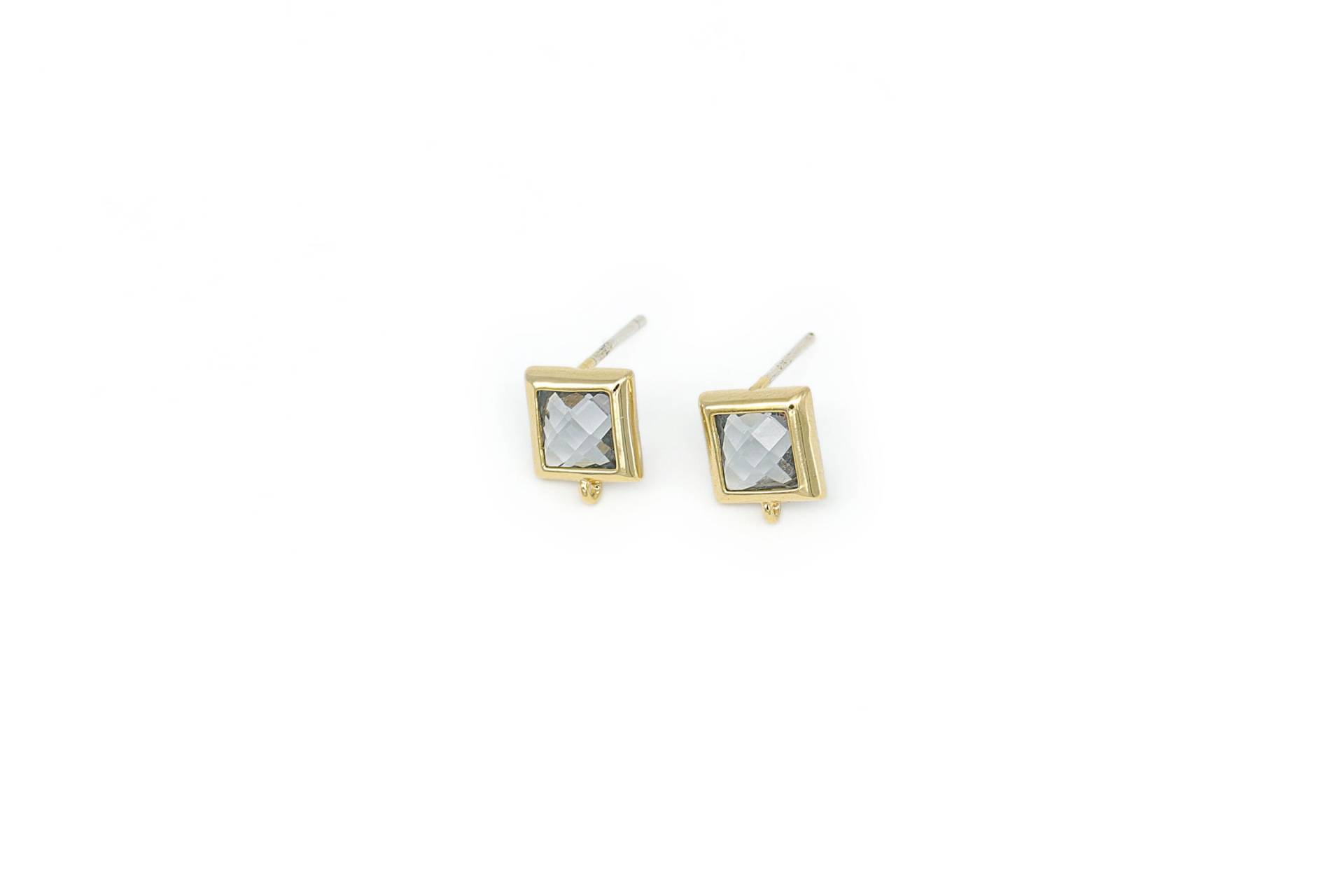 Link Post, Ohrring Machen Gerahmt Glas, N17-G6, 2 Stück, 7, 5 Mm, Glänzend Vergoldet Messing, Silber Nacht, 925 Pfosten, Schneiden Glaspfosten Link Post, Ohrring Machen Gerahmt Glas, N17-G6, 2 Stück, 7, 5 Mm, Glänzend Vergoldet Messing, Silber Nacht, 925 Pfosten, Schneiden Glaspfosten von JewelryKorea