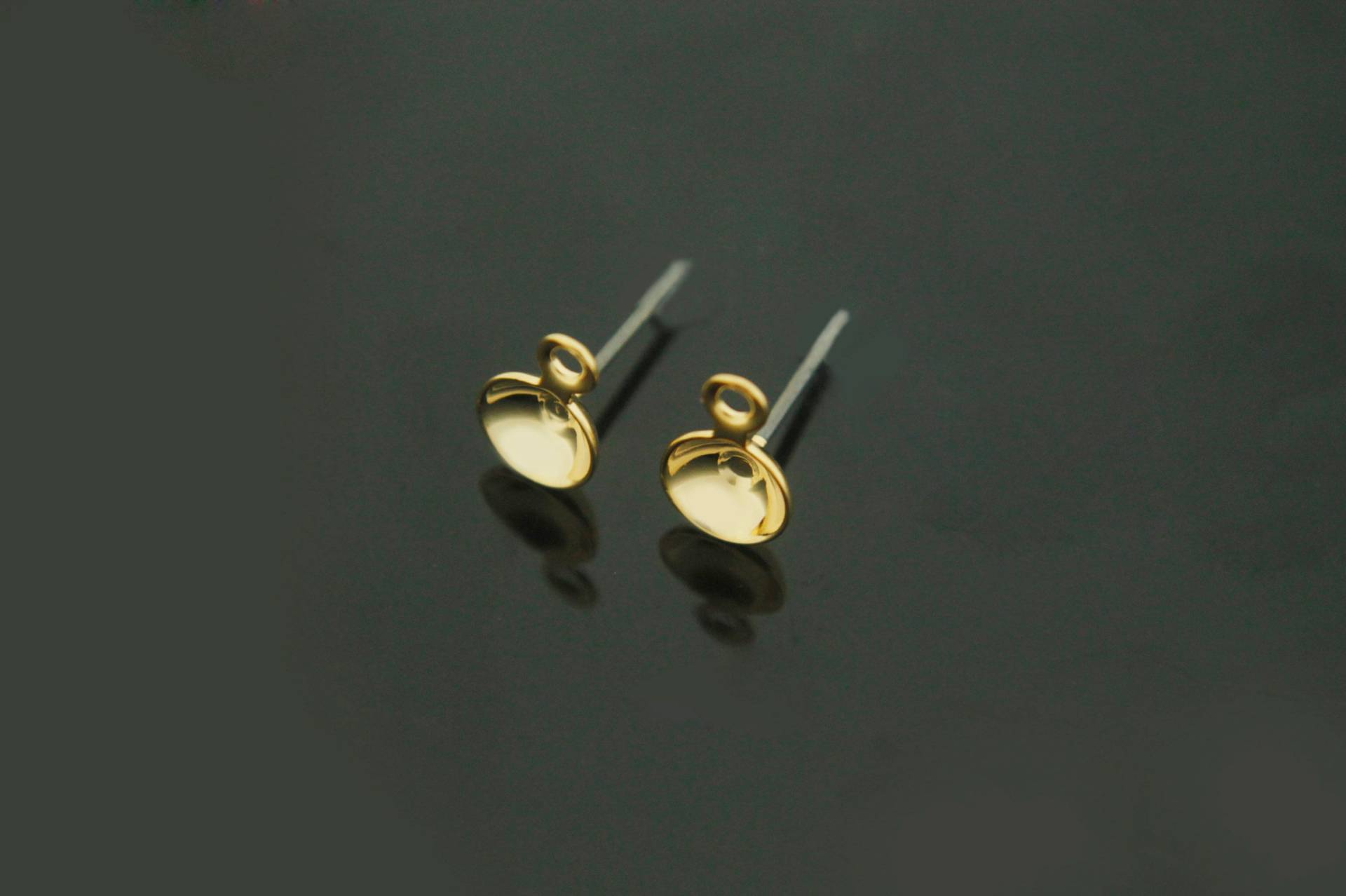 Ohrring Tasse Post Für Perlen, Nickel Frei, E12-G6, 20 Stück, 6mm Pad W/Link, 16K Vergoldet Messing, Stud Making Zubehör, Perlen Perlen Ohrring Tasse Post Für Perlen, Nickel Frei, E12-G6, 20 Stück, 6mm Pad W/Link, 16K Vergoldet Messing, Stud Making Zubehör, Perlen Perlen von JewelryKorea