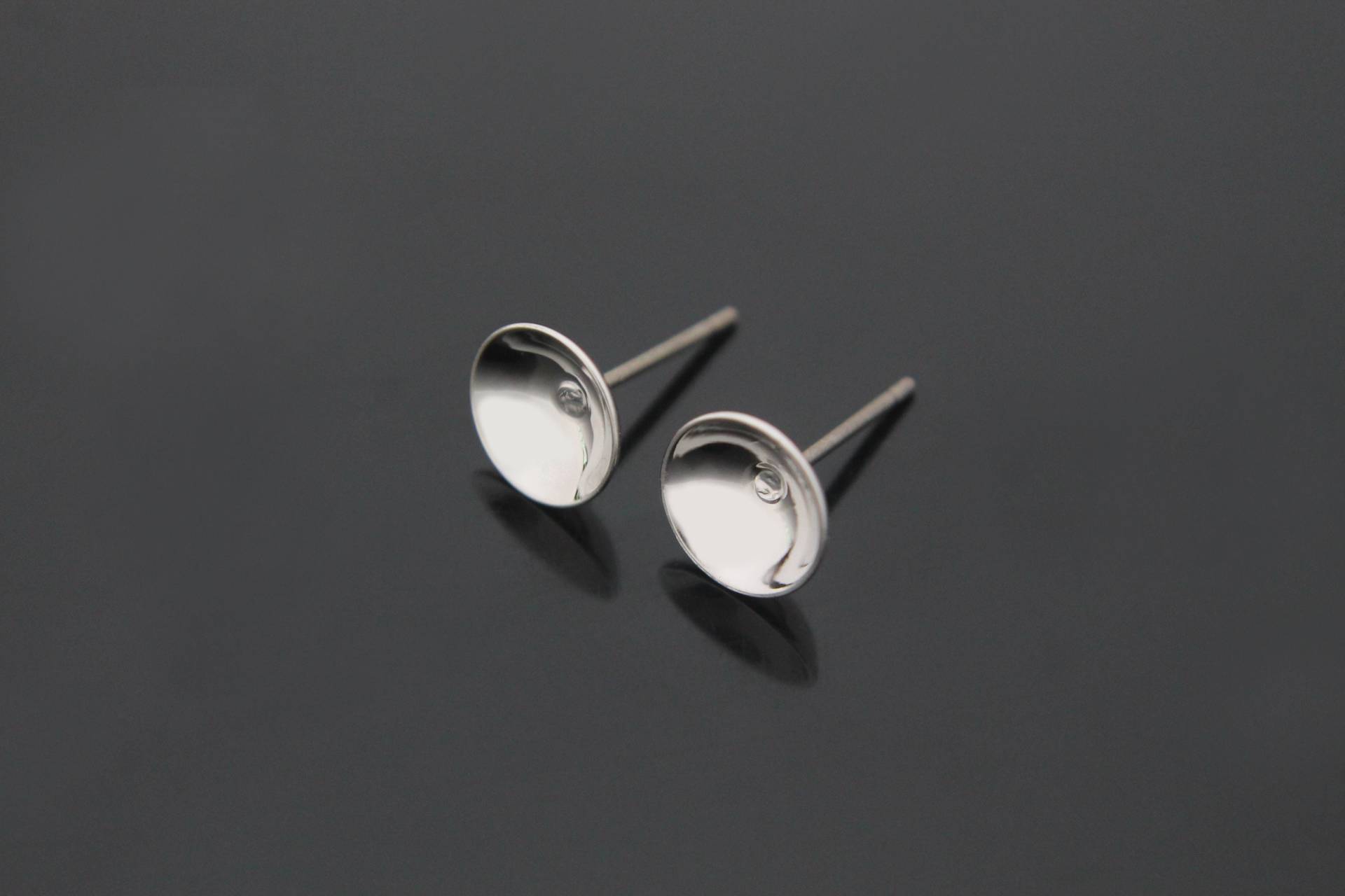 Ohrring Tasse Post Für Perlen, Nickel Frei, E12-R2, 10 Stück, 8mm Pad, Original Rhodium Vergoldet Messing, Stud Making Supply, Perle Ohrring Tasse Post Für Perlen, Nickel Frei, E12-R2, 10 Stück, 8mm Pad, Original Rhodium Vergoldet Messing, Stud Making Supply, Perle von JewelryKorea