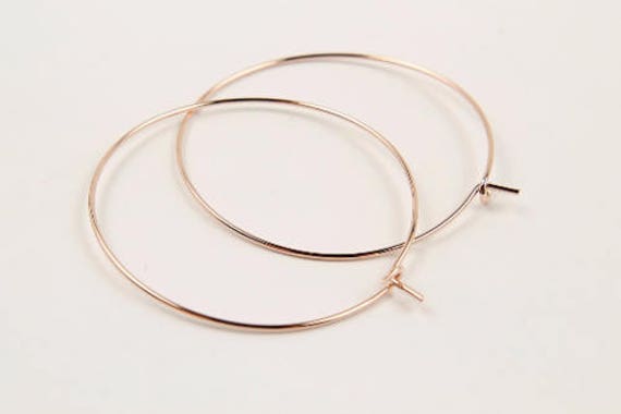 Ohrringe Machen Hoop, E4-P1, 20 Stück | 10 Paar, 0, 7x40mm, Runde Rosévergoldetes Messing, Minimalist Ohrring Perlen, Hoop Making Supply Ohrringe Machen Hoop, E4-P1, 20 Stück | 10 Paar, 0, 7x40mm, Runde Rosévergoldetes Messing, Minimalist Ohrring Perlen, Hoop Making Supply von JewelryKorea