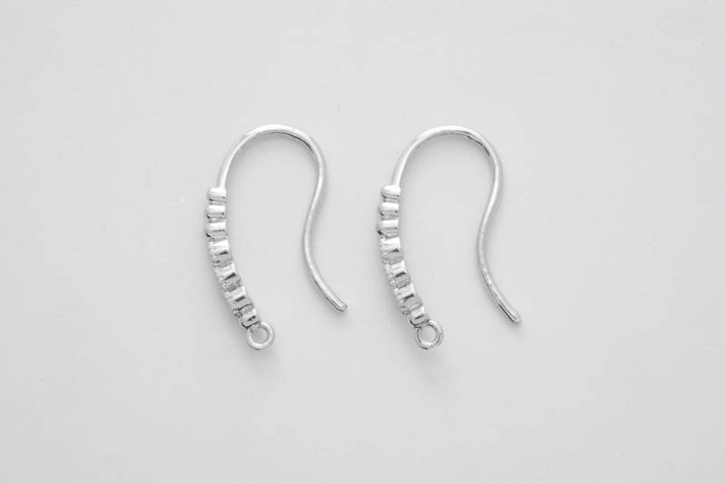 Ohrringhaken, M5-R3, 2 Stück, 17x10mm, Original Rhodiniertes Messing, Zirkonia, Schmuckstücke, Schmuckkomponenten Ohrringhaken, M5-R3, 2 Stück, 17x10mm, Original Rhodiniertes Messing, Zirkonia, Schmuckstücke, Schmuckkomponenten von JewelryKorea