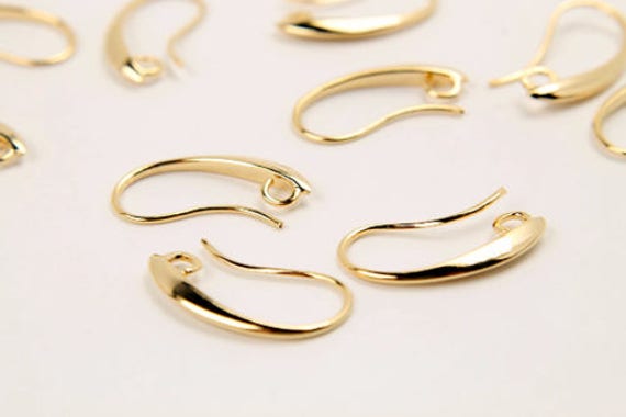 Ohrringhaken Mit Verbindung, Nickelfrei, E7-G1, 10 Stück, 20x11mm, 16K Vergoldetes Messing, Ohrringhaken, Ohrringkomponente, Ohrringzubehör Ohrringhaken Mit Verbindung, Nickelfrei, E7-G1, 10 Stück, 20x11mm, 16K Vergoldetes Messing, Ohrringhaken, Ohrringkomponente, Ohrringzubehör von JewelryKorea