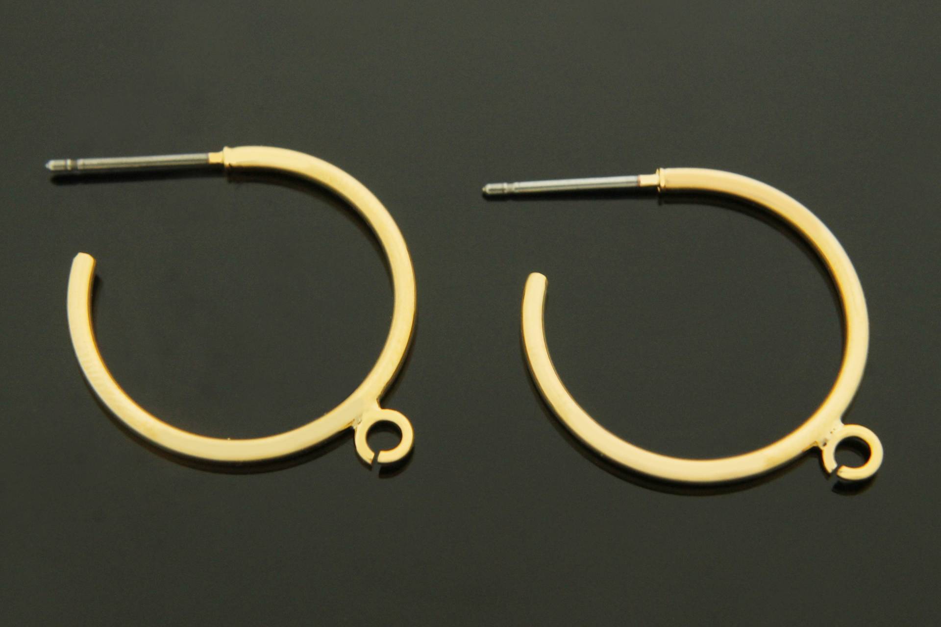 Ohrringherstellung Mit Link, T67-P1, Nickelfrei, 2 Stück, 21x1, 6 Mm, Offenes Glied Innen 1, 8 16K Vergoldetes Messing, Ohrhänger Ohrringherstellung Mit Link, T67-P1, Nickelfrei, 2 Stück, 21x1, 6 Mm, Offenes Glied Innen 1, 8 16K Vergoldetes Messing, Ohrhänger von JewelryKorea
