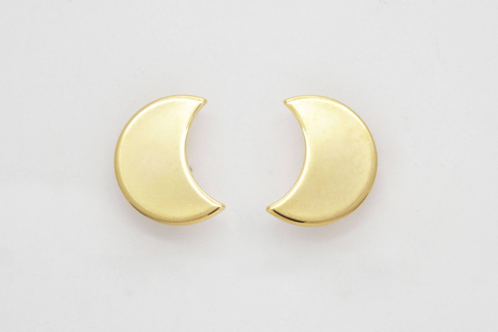 Süße Mond Ohrstecker Mit Glied, Nickel Frei, S57-P2, 2 Stück, 15 X 12 Mm, Glieder Zu Öffnen 2, 3 16K Vergoldetes Messing, Qualitätsbeschichtung Süße Mond Ohrstecker Mit Glied, Nickel Frei, S57-P2, 2 Stück, 15 X 12 Mm, Glieder Zu Öffnen 2, 3 16K Vergoldetes Messing, Qualitätsbeschichtung von JewelryKorea
