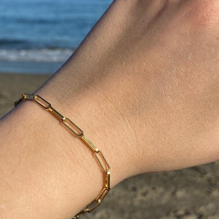 Gliederarmband | 925 Sterling Silber Silber Vergoldet Rosévergoldet von JewelryOfNani